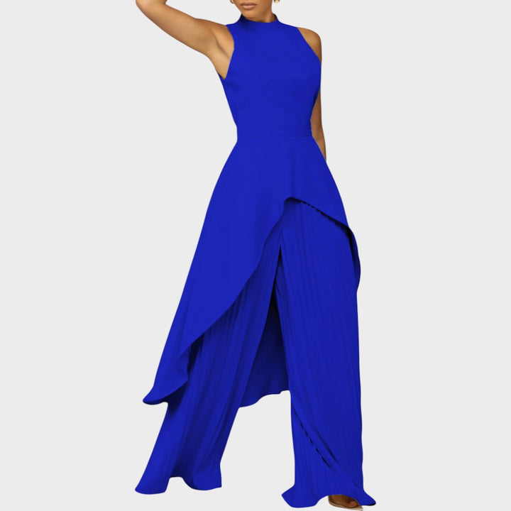 Cristina | Asymmetrical Set with Pleated Pants