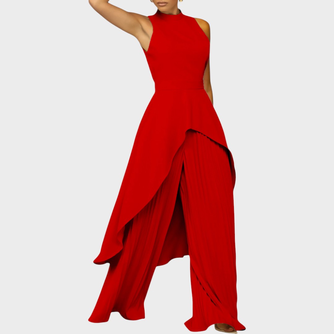 Cristina | Asymmetrical Set with Pleated Pants