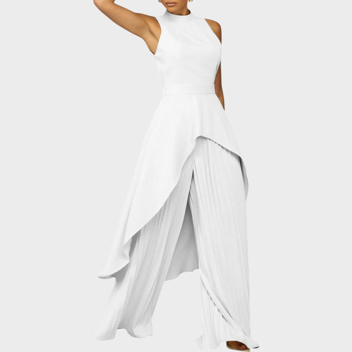 Cristina | Asymmetrical Set with Pleated Pants