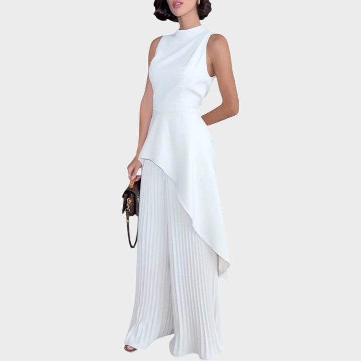 Cristina | Asymmetrical Set with Pleated Pants