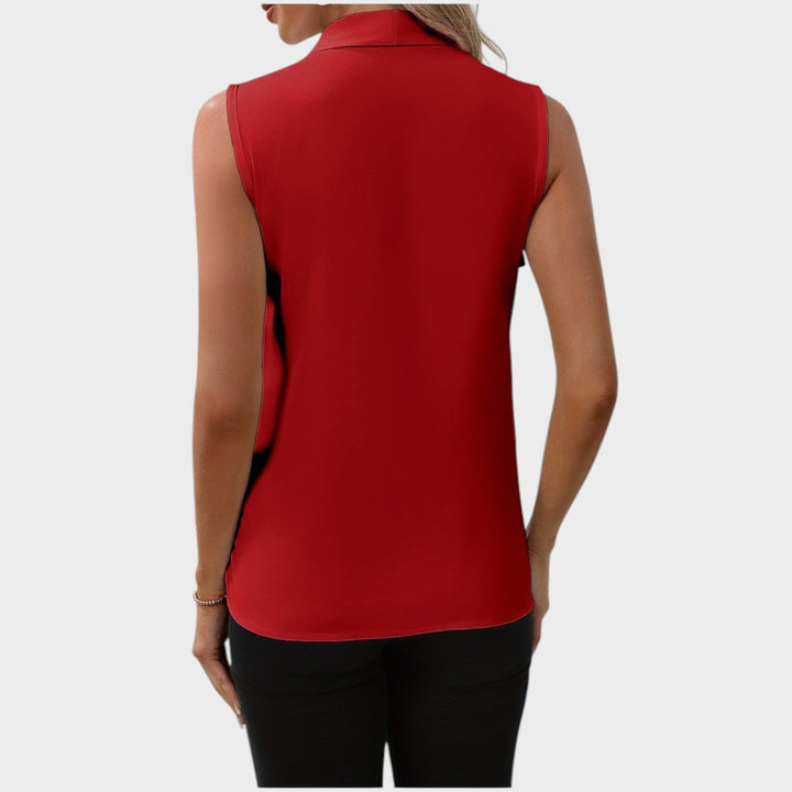 Roma | Sleeveless Blouse with V-Neck