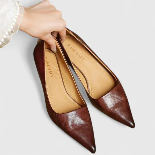 Nyah | Grey Soft Comfort Heels — view 7