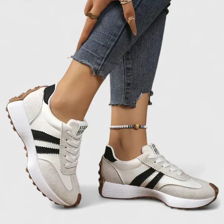 Danyzheiah | Black Block Ankle Strap Sneakers — view 3