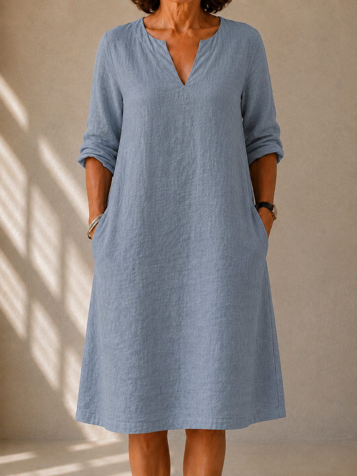 Helen | Navy Relaxed Romper Dress