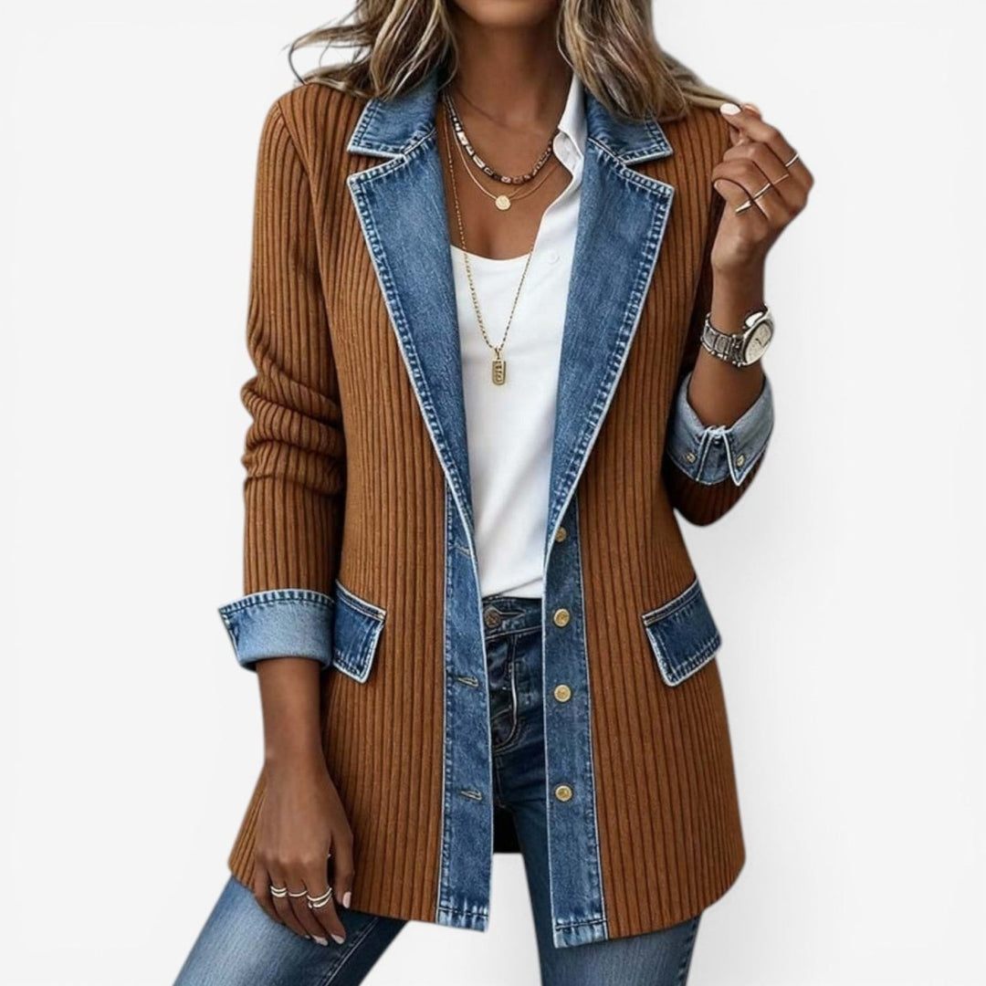 Saoirse | Blue Grey Relaxed Denim Jacket