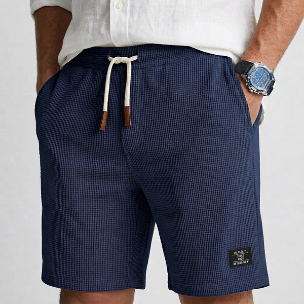Victor | Casual Textured Knit Shorts