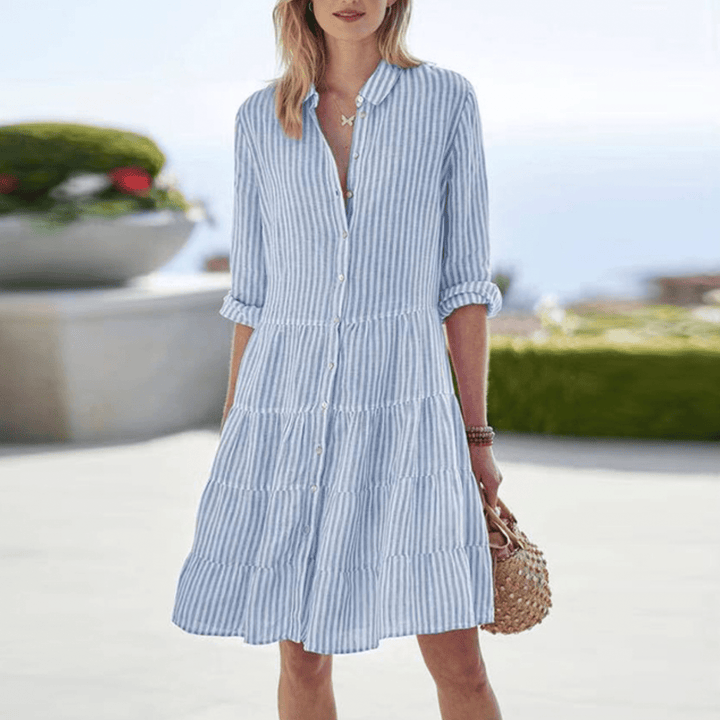 Lolita | Breezy Striped Mini Dress — view 4