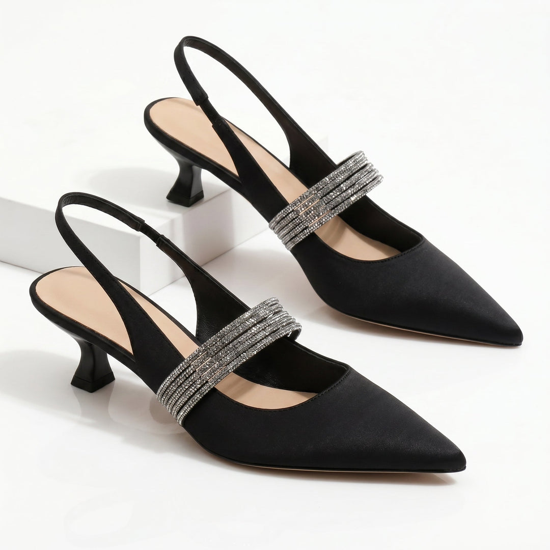 Harlow | Crystal Kitten Heels — view 7
