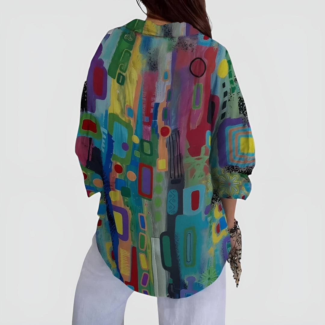 Edna | Artistic Floral Blouse — view 4