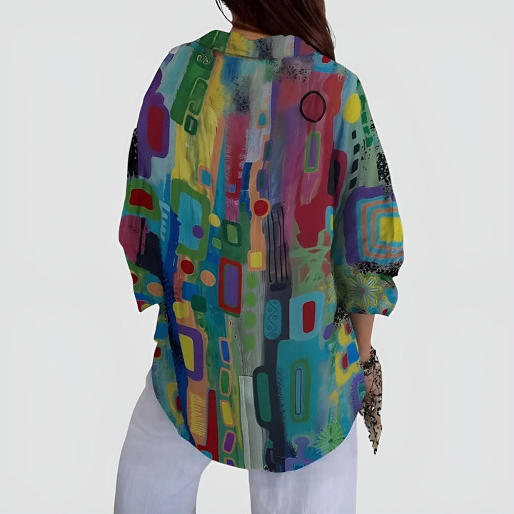 Edna | Artistic Floral Blouse — view 4