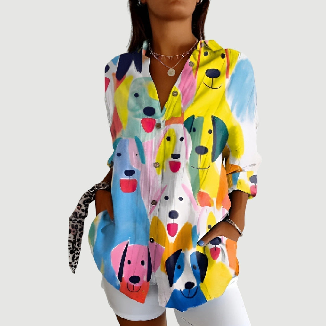 Laura | Geometric Blouse