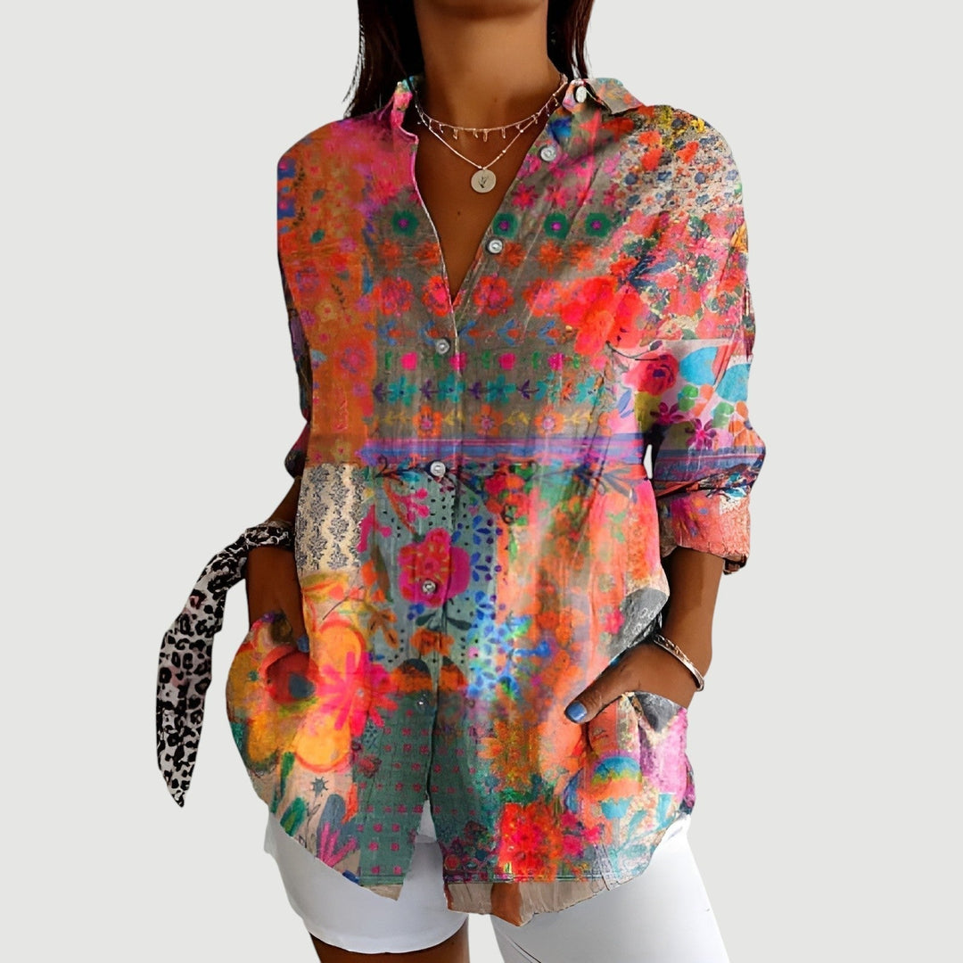 Alma | Geometric Blouse