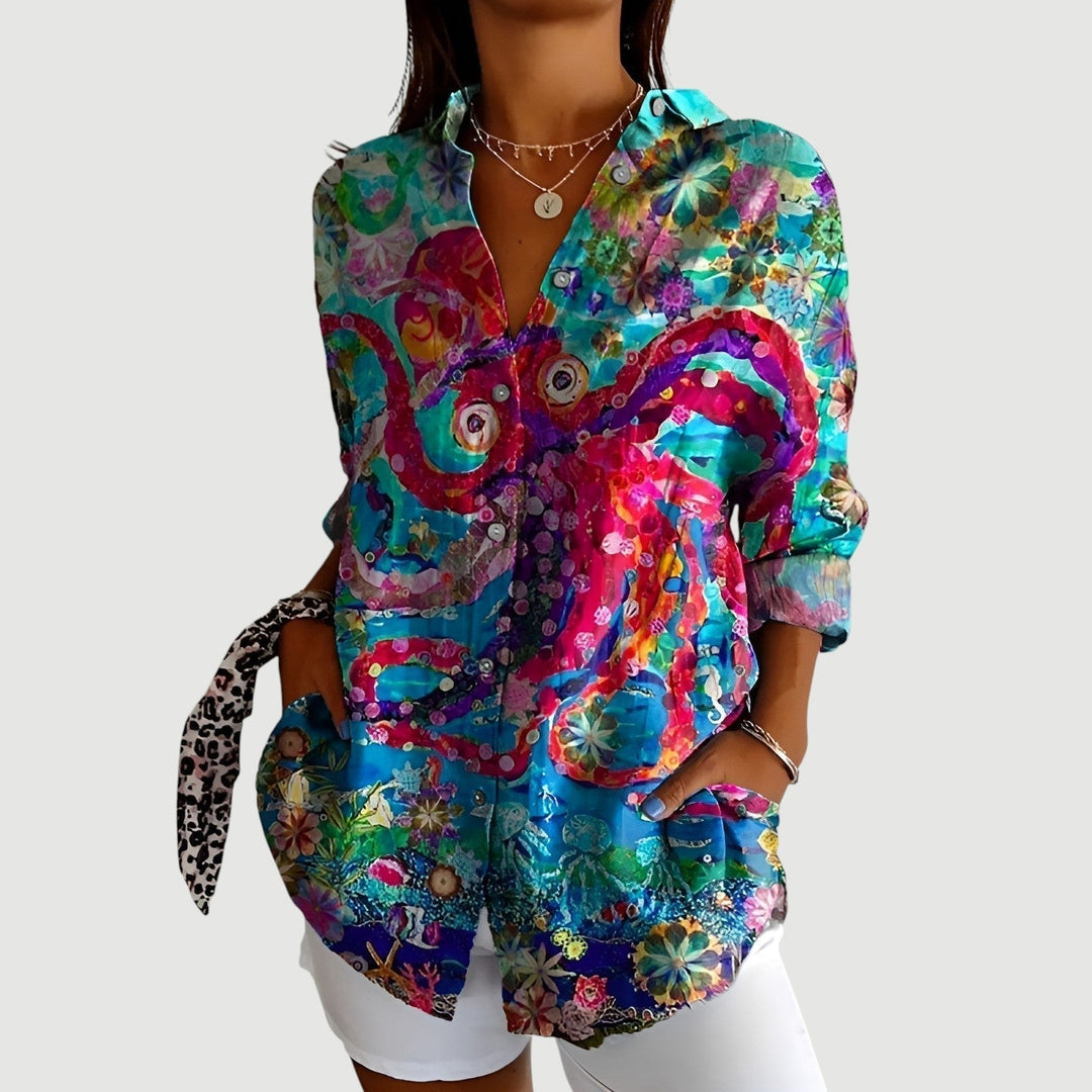 Agnes | Geometric Blouse