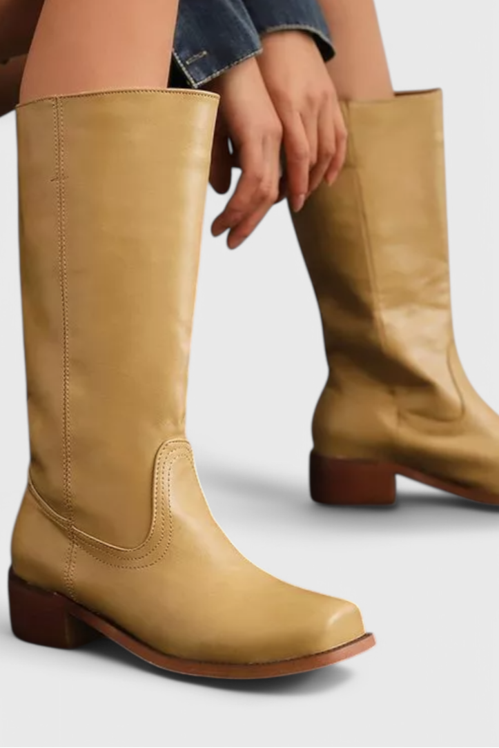Grace | Beige Soft Cushioned Boots — view 6