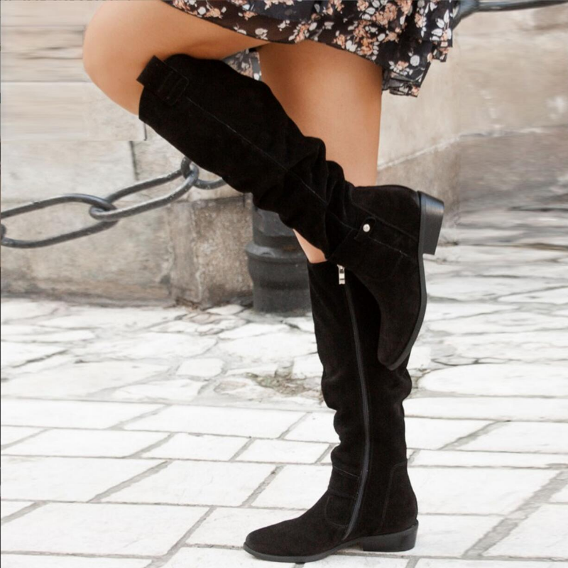Shoeby | Beige Low Wedge Boots — view 2