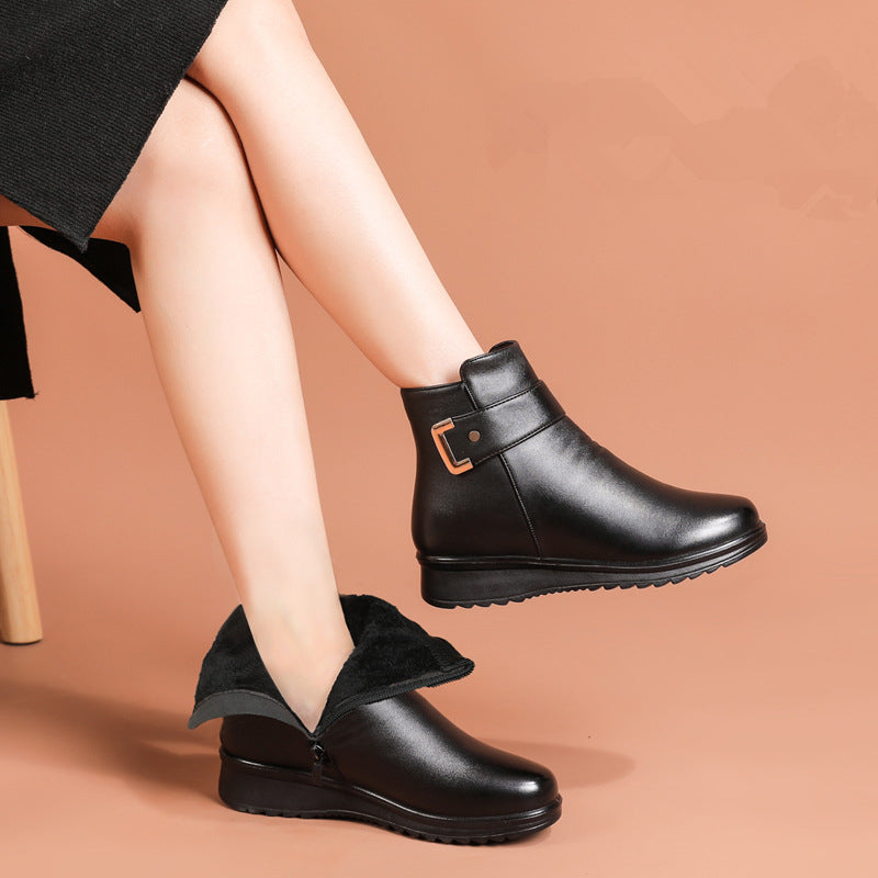 Lucy | Camel Soft Comfort Boots — view 3