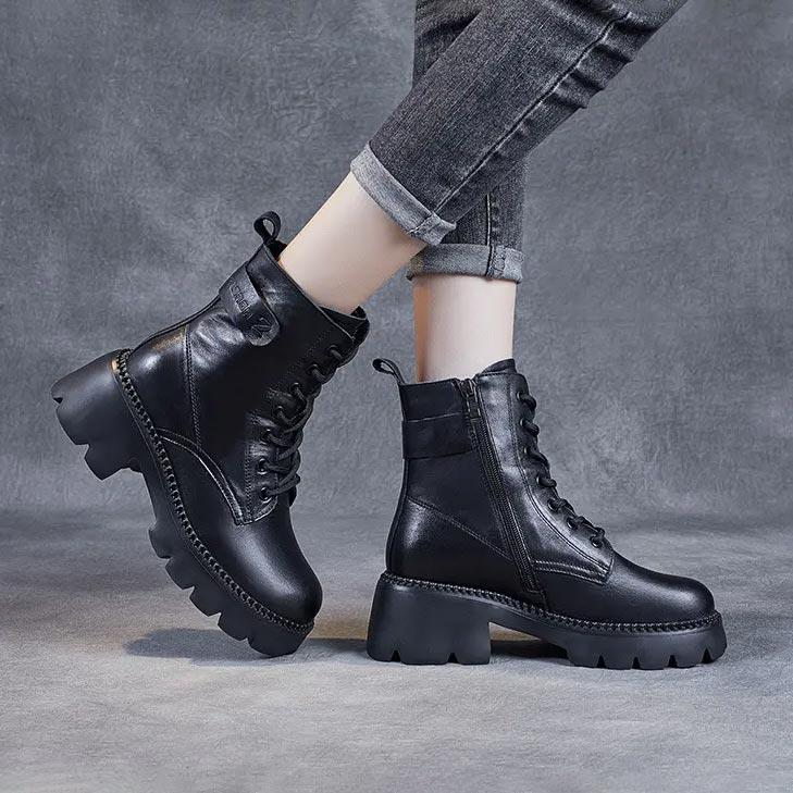 Holly | Navy Low Comfort Boots — view 2