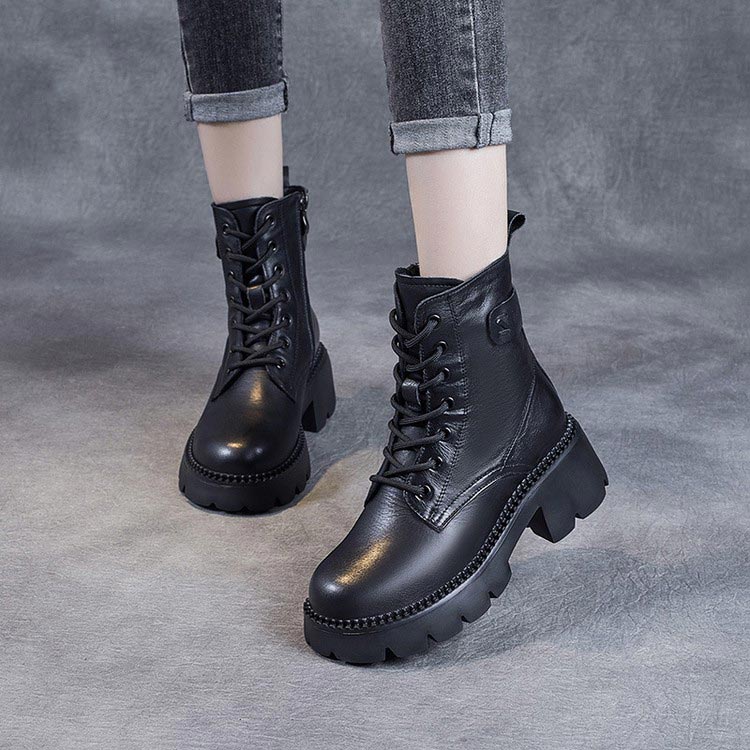 Holly | Navy Low Comfort Boots — view 3