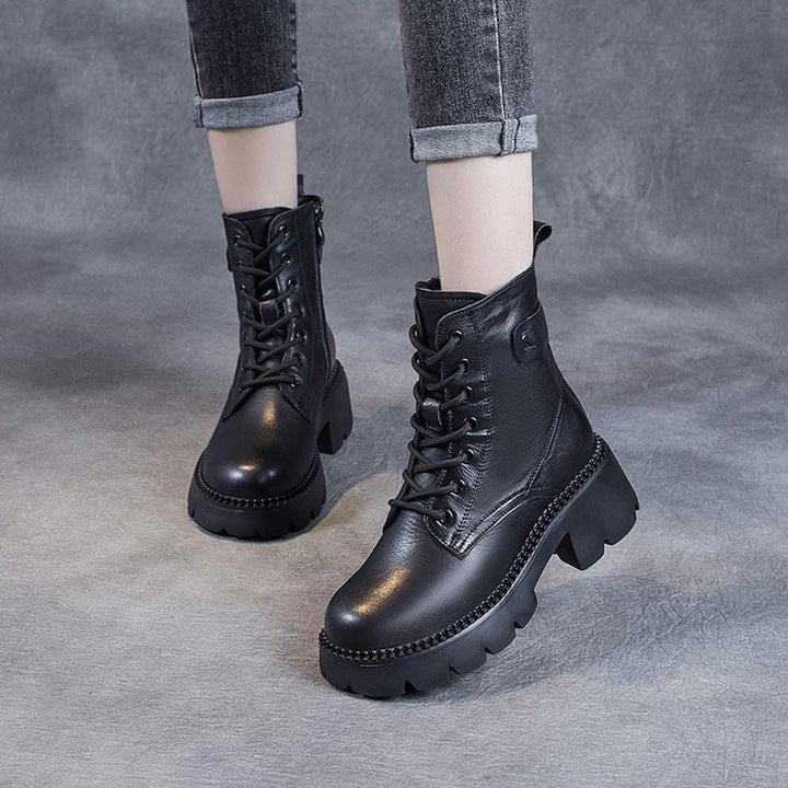Holly | Navy Low Comfort Boots — view 3