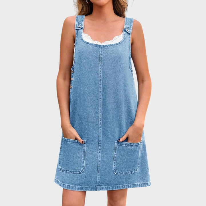 Lisa | Casual Denim Overall Dress