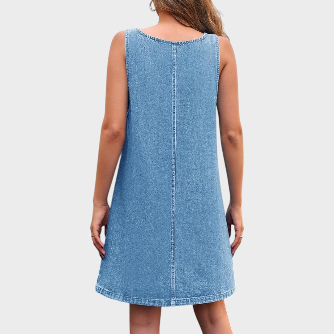 Lisa | Casual Denim Overall Dress