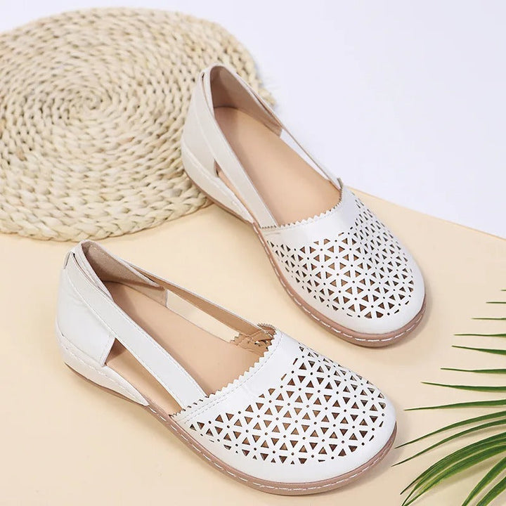 Iris | Perforated Slip-On Loafers — view 6