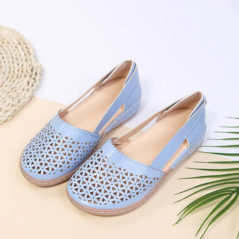 Iris | Perforated Slip-On Loafers — view 2