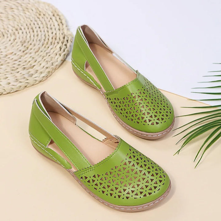 Iris | Perforated Slip-On Loafers — view 3
