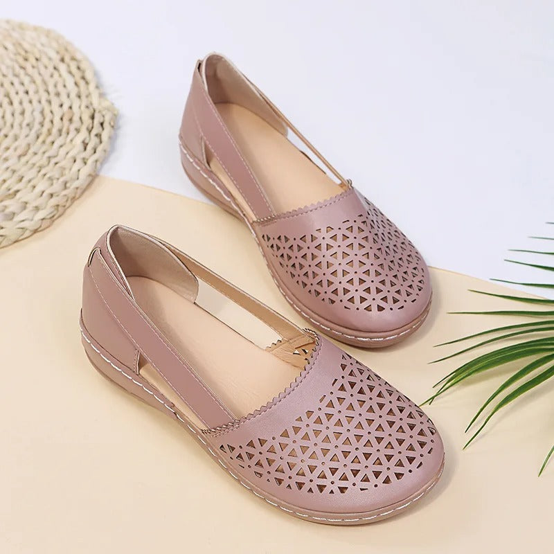 Iris | Perforated Slip-On Loafers — view 4